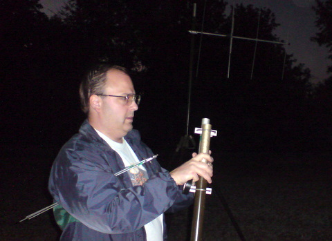 assembling an antenna in the dark