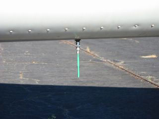 Dipole antenna on airplane